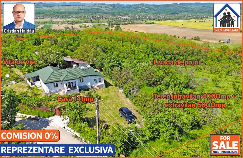 Podenii Vechi, PH casa renovata 141mp, teren 10.000mp